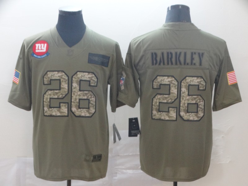 Men's New York Giants Saquon Barkley #26 Brown Jersey
